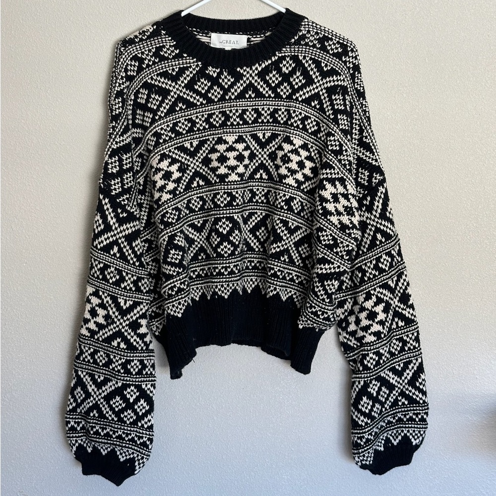 The Great snowflake print sweater